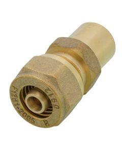 3/8" PEX-AL-PEX Compression x 1/2" Male Sweat Adapter