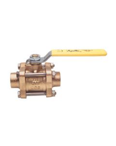 1" 3-Piece Full Port Sweat Ball Valve (68 Cv)