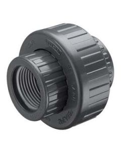 16mm x 1/2" PVC Sch. 80 Transition Union With FKM O-Ring Seal (S x FPT)