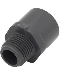 3/8" x 1/2" PVC Schedule 80 Reducer Male Adapter (MIPT x S)