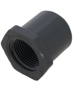 1" x 3/4" PVC Sch. 80 Flush Style Reducer Bushing (Spigot x FPT)