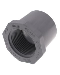 1-1/4" x 1" CPVC Schedule 80 Flush Style Reducer Bushing (Spigot x FIPT)