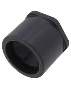 1-1/2" X 1/4" PVC Sch. 80 Flush Style Reducer Bushing (Spigot x FPT)