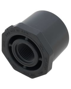 1-1/2" x 1/2" PVC Sch. 80 Flush Style Reducer Bushing (Spigot x FPT)