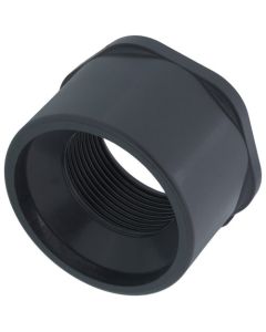 2" x 1-1/4" PVC Sch. 80 Flush Style Reducer Bushing (Spigot x FPT)