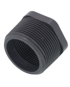 1-1/2" x 1-1/4" PVC Sch. 80 Flush Style Reducer Bushing (MPT x FPT)