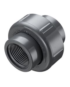 1/4" PVC Schedule 80 FKM Union 2000 (FPT x FPT)