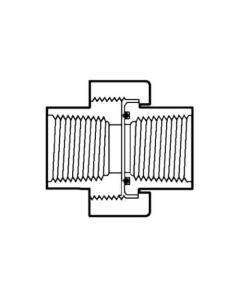 1/4" CPVC Schedule 80 FKM Union (FPT x FPT)