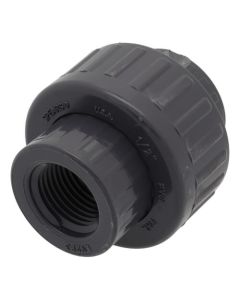 1/2" PVC Sch. 80 Union With Viton O-Ring Seal (FPT x FPT)