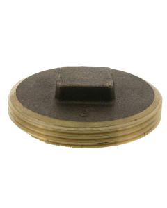 3" Brass Raised Head Cleanout Plug