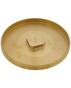 6" Brass Countersunk Cleanout Plug