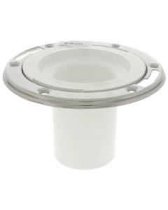 3" Inside Open Flange w/ Stainless Steel Swivel Ring, 4" Long Outlet