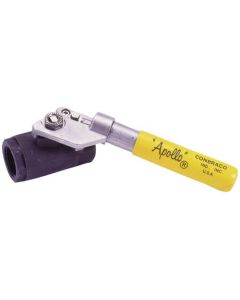 1" Standard Port Carbon Steel Threaded Ball Valve w/ Spring Return Handle