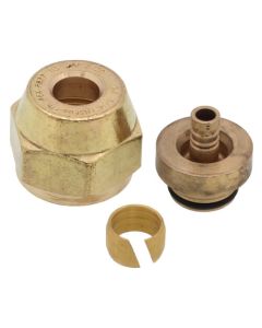 5/16" QS-style Fitting Assembly, R20 Thread