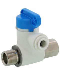3/8" Male Compression x 3/8" Female Compression x 1/4" Angle Stop Adapter Valve (Lead Free)
