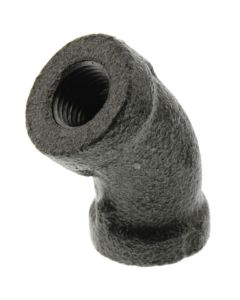 1/8" Black 45° Elbow