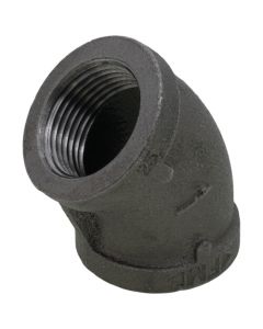 1" Black 45-Degree Elbow