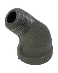 3/8" Black 45° Street Elbow