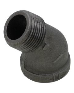1" Black 45-Degree Street Elbow
