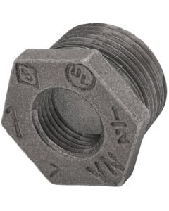 1" x 1/2" Black Bushing