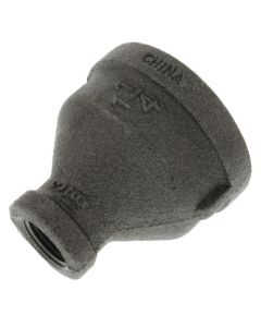 1-1/4" x 3/8" Black Reducing Coupling