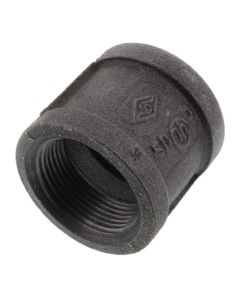 1-1/4" Black Coupling