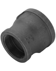 3" x 2-1/2" Black Reducing Coupling