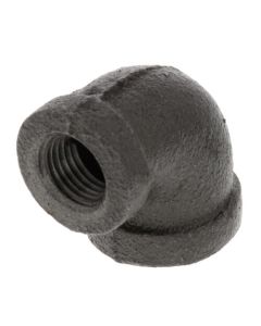3/8" x 1/4" Black 90° Reducing Elbow