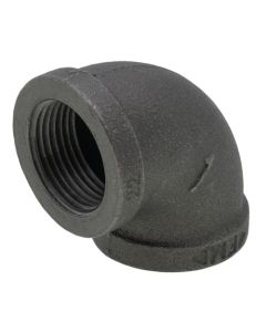 1" Black 90-Degree Elbow