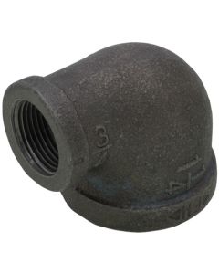 1-1/4" x 3/4" Black 90-Degree Reducing Elbow