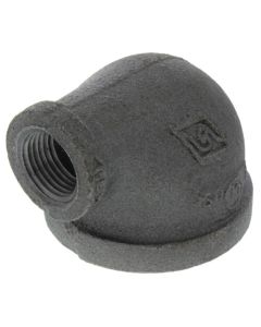 1-1/2" x 1/2" Black 90° Reducing Elbow