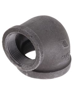2-1/2" x 1-1/2" Black 90° Reducing Elbow