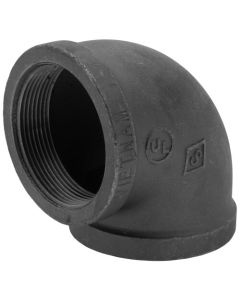 3" Black 90-Degree Elbow