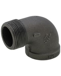 1-1/4" Black 90-Degree Street Elbow
