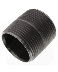1-1/4" x Close Black Nipple