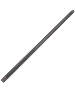 1/2" x 24" Black Nipple