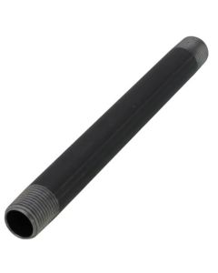 1/2" x 8" Black Nipple