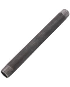 3/4" x 10" Black Nipple