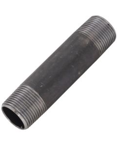 3/4" x 4" Black Nipple