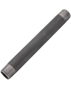 3/4" x 8" Black Nipple