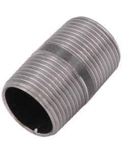 1" x 2" Black Nipple