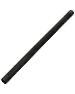 1" x 24" Black Nipple