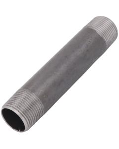 1" x 6" Black Nipple