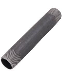 1" x 7" Black Nipple