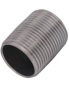 1" x Close Black Nipple