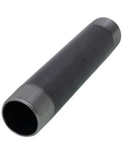 1-1/4" x 8" Black Nipple