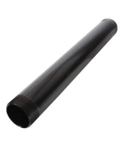 2" x 18" Black Nipple