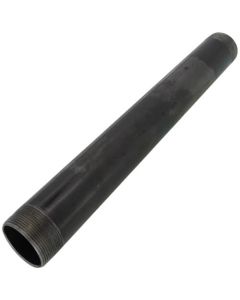 2" x 18" Black Nipple