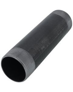 2" x 8" Black Nipple