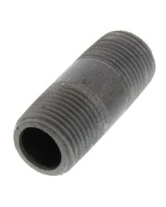 1/2" x 2" Schedule 80 Heavy Duty Black Nipple